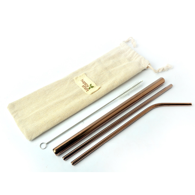 4-piece Stainless Straw Set