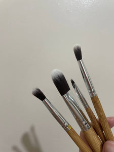 11-piece Bamboo Makeup Brush Set